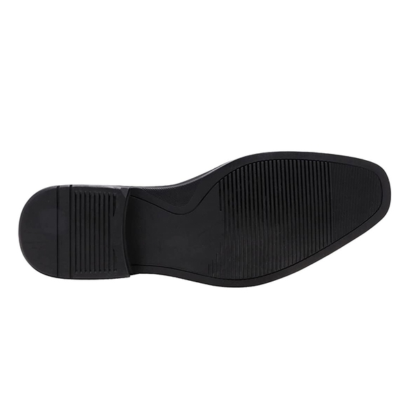 Men's Cap-Toe PU Leather Oxford Shoes - DARK BROWN - 5